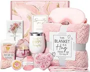 Sympathy Basket for Women - Self-Care Basket for Women Birthday | Luxury Wellness Box with Flannel Blanket for Mom Her Friends Sister Wife