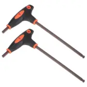 5mm Ball End Hex Key T-Handle Wrench Spanner, Metric S2 Steel 2 Pcs