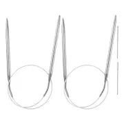 2pcs 23.62" Circular Knitting Needles US 10.5/6.5mm Needles 5.51" Short