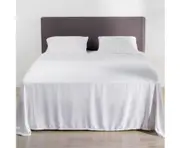 100% Organic Bamboo Flat Sheet A White