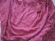 Mauve polyester/ rayon lacy knit fabric-metallic shine 1 yd 24" x 66"
