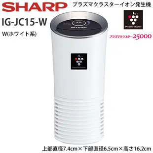 (和風小舖) 新款 SHARP IG-JC15 車用 高濃度空氣清淨機 /IG-HC15 參考