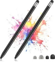 2PCS Stylus Pen Touch Screen Rubber Tip Styluses For iPad Tablet Android Phone