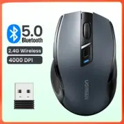 Wireless Mouse Bluetooth Dual Mode Mice Mute Button For Tablet Laptop PC Mouse