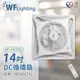 [喜萬年]循環扇 定時 直流 舞光 楓光吊扇 WF-14CFDC 14吋 全電壓 輕鋼架 DC 時尚白 WF460242