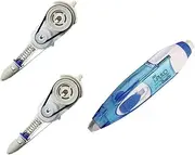 SDI i-PULO Retractable Mechanism Correction Tape White Out Pen Built-in Eraser Type 5mm x 6m - ECT-105 with 2 Refills