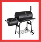 New Jumbuck™ BBQ Charcoal Smoker with Offset Side Box Outdoor Oven Portable Rack
