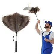 Soarer Extendable Ostrich Feather Duster - 40 inches Fluffy Long Handle Reusa...