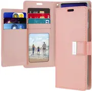 Goospery Samsung Galaxy S23+ Plus 5G Wallet Case Cover Extra Card Slot [Rose Gold]