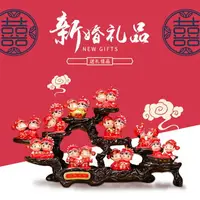 在飛比找樂天市場購物網優惠-利星創意結婚禮物送閨蜜實用娃娃新婚禮物客廳居家裝飾禮品擺件