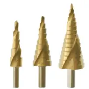 3 Pieces Step Drill for Perforated Metal Iron Aluminum Brass