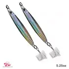 2pcs 150g Coltsniper Vertical jig 5.25oz colt sniper MUSTAD Treble Hook Silver