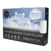 Ardor 60 x 40cm White Cooling Memory Foam Pillow Contoured