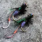 2pcs Flies Tackle Bionic Fly Fishing Bait Flies Fly Fishing