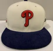New Era 59FIFTY Philadelphia Phillies 1996 All Star Hat Cap Size 7 7/8 Corduroy