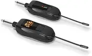 Fahgaer Wireless Guitar Transmitter Receiver Rechargeable Wireless Guitar System for Bass Electric Instrument