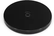 ASTIMESA 1 Pack Plastic Lazy Susan Organizer 6 Inch, 360° Round Small Lazy Susan Turntable for Cabinet, Ball Bearing Spinning Rotating Fridge Tray for Cookie Potted Plants Display Black (6 Inch)