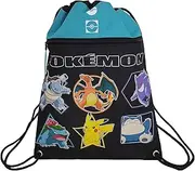 [CYPBRANDS] CyP Brands Pokémon Backpack, Sack, String Bag, Geo, Black, Official Product, Black/White, Estandar