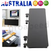 Ergonomic Desk Extender Tray Foldable Keyboard Drawer Tray Platform Mount Black