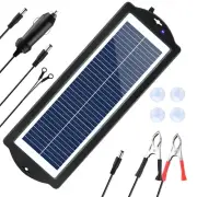 12V 10W Solar Panel Trickle Car Battery Charger Power Portable Waterproof Boat
