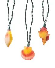 Kurt Adler 10-Light Conch & Shells Light Set NoSize NoColor
