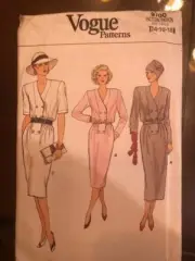 Vogue Sewing Pattern 9700 Dress Size 14-16-18 Uncut