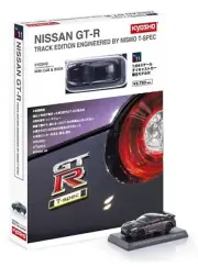 Kyosho 1:64 Mini Car & Book #11 Nissan GT-R R35 T-Spec Black Limited 1/64 NEW
