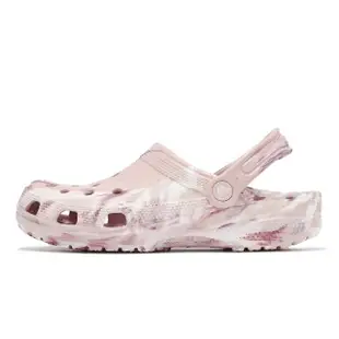 【Crocs】洞洞鞋 Classic Marbled Clog 女鞋 石英粉 七彩色 經典大理石紋 克駱格 卡駱馳(2068676WS)