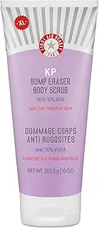 First Aid Beauty KP Bump Eraser Body Scrub – Exfoliant for Keratosis Pilaris with 10% AHA – Jumbo 10 oz Tube
