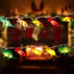 【台灣現貨】2M 聖誕恐龍燈聖誕樹帽子恐龍燈 LED 燈聖誕樹裝飾傢居 2023 年聖誕童話燈聖誕樹裝飾