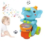 ZRW Elephant Toy, Elephant Blowing Ball, Children's Drum Elephant Floating Ball