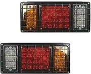 Indicator 2 X LED Tail Light Fit For Trailers, Trucks, RVs, Campers, Pickups, Engineering Vehicles Et Car Rear Light Assemblies