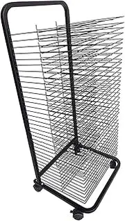 Art Drying Rack Paint Drying Rack 30 Shelves Metal Art Work Storage Display Rack Drying Rack with Wheels Suitable for Use at Home or in The Classroom(30th Floor)