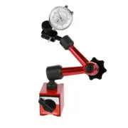 Metal Round Dial Indicator and Mini Flexible Magnetic Base Holder Bracket Tool K