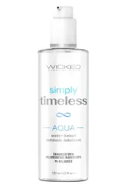 Wicked Simply Timeless Aqua Unscented Water Based Lubricant with Vitamin E | 120ml (4oz)