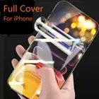 Hydrogel Silicone For iPhone 15 14 13 12 11 Pro Max Full Cover Screen Protector