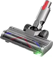 Direct Drive Brush Head for Vacuum Accessories,Compatible for Dyson V7 V8 V10 V11 V15, with LED Dust Detection, Used for Carpet and Floor Cleaning