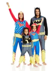 Justice League Boys Family Cosplay Batman Union Suit, Gray, 6
