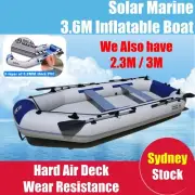 2.3m/3m/3.6m Inflatable Boat Dinghy with Hard Air-Deck Fishing Boat Pontoon Raft