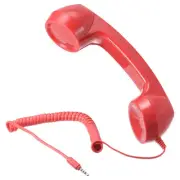 3.5mm Retro Telephone Handset Telephone Receiver for Microphone Speaker Smooth