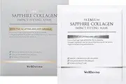 WELLDERMA Premium Sapphire Anti-aging Collagen Hydrogel Fitting Gel face Mask Pack 4 Sheets