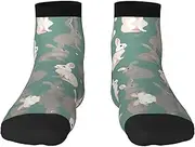 [pvinnk] Rabbit Backgrounds Print Functionality Socksing Adult Socks For Workout Winter Warmth And Everyday Wear