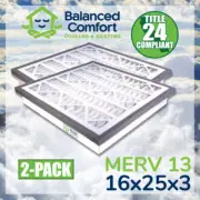 16x25x3 MERV 13 Return Air Grille Filter - 3" Inch
