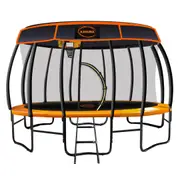 Kahuna 16ft Trampoline Free Safety Net Spring Pad Cover Mat Roof Basketball Set