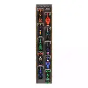 UNIQUEDISPLAY Wall Mount Display 10x LEGO Speed Champions: Formula 1 Range