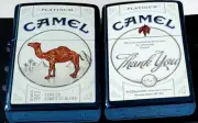 ZIPPO CAMEL Platinum THANK YOU CZ 1030 LIMITED EDITION 50 MADE Blue lighter !.