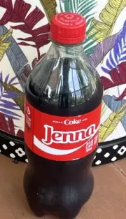 SHARE A COKE with JENNA 2025 Personalized Gift 20oz Coca Cola Bottle - NEW