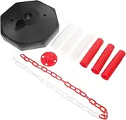 Hohopeti 1 Set Plastic Traffic Safety Column Collision Warning Pile Safety Pile Cone Pe Material Easy to Use