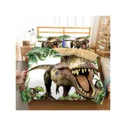 3D Jurassic Dinosaurs Quilt Cover Set Bedding Set Pillowcases 107