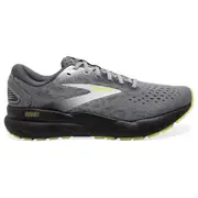 Mens Brooks Ghost 16 Primer/ Grey/ Lime Athletic Running Shoes